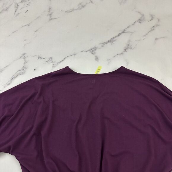 Betabrand Womens Sheath Dress Size S Solid Purple Belted Pockets Stretch - Picture 7 of 9